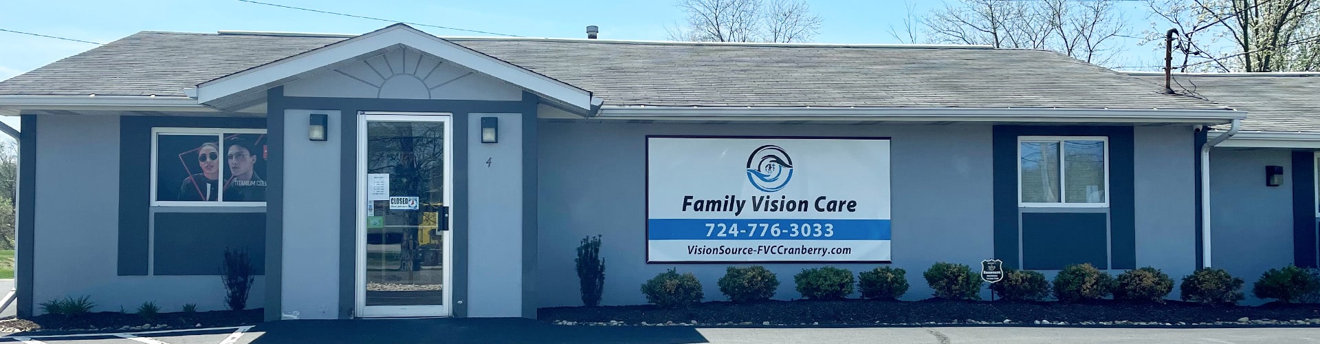 Outside of the Family Vision Care Cranberry Township location