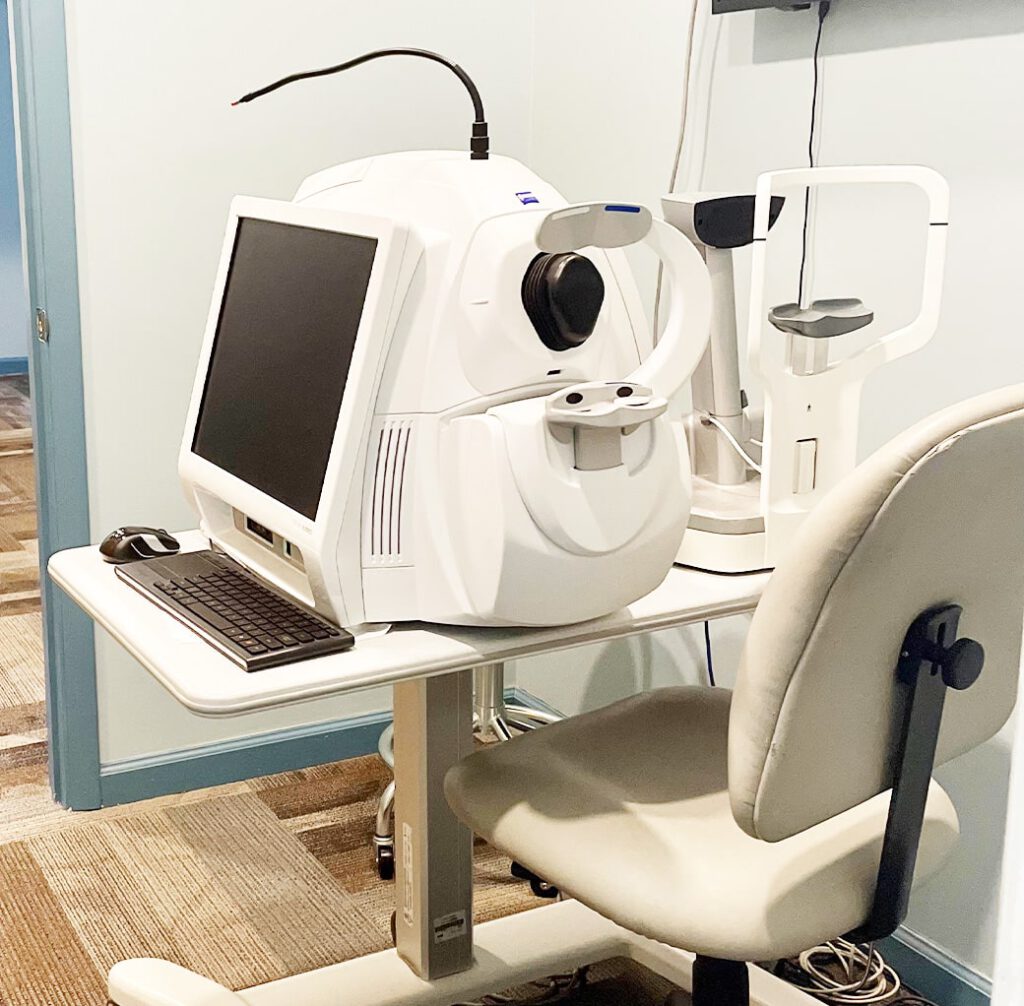 eye exam machine